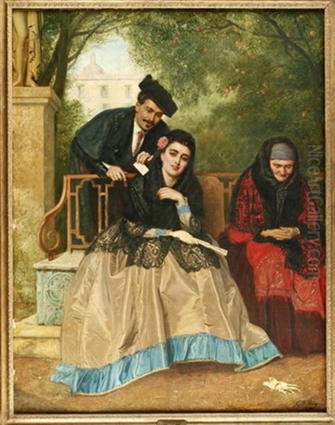 Sevillanische Schonheit Und Ihr Verehrer by John Bagnold Burgess