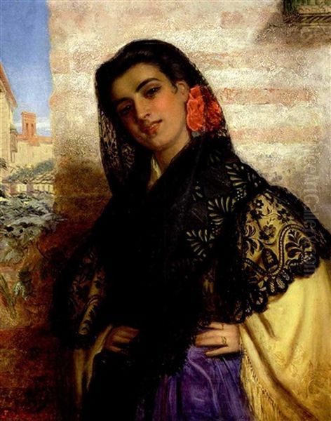 Spanische Kokette Oil Painting by John Bagnold Burgess