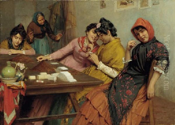 The Cigarette Makers, Seville Oil Painting by John Bagnold Burgess