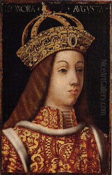 Portrait Of Eleanor Of Portugal Oil Painting by Hans Burgkmair the elder