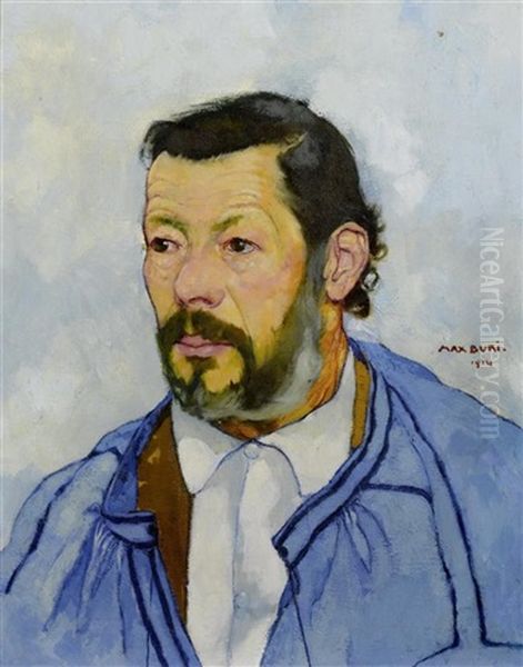 Brienzer Bauer Oil Painting by Max-Alfred Buri