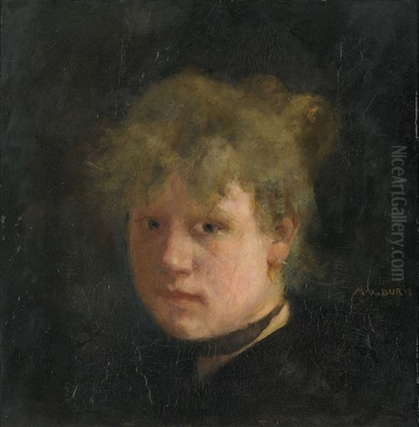 Portrat Einer Jungen Dame Oil Painting by Max-Alfred Buri