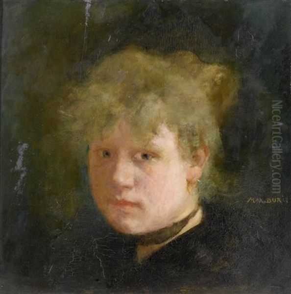 Portrait Einer Jungen Frau Oil Painting by Max-Alfred Buri