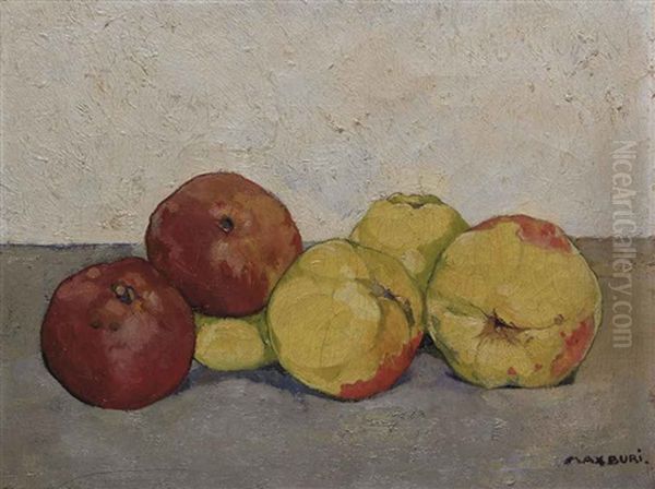 Apfel Oil Painting by Max-Alfred Buri