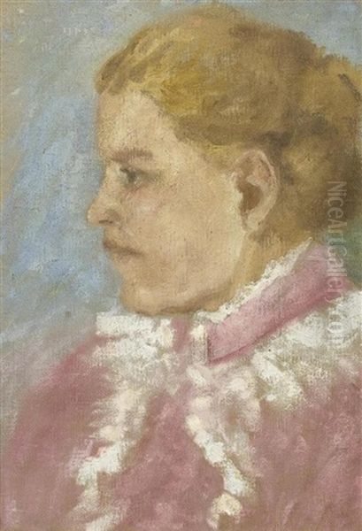 Portrait Eines Madchens Oil Painting by Max-Alfred Buri