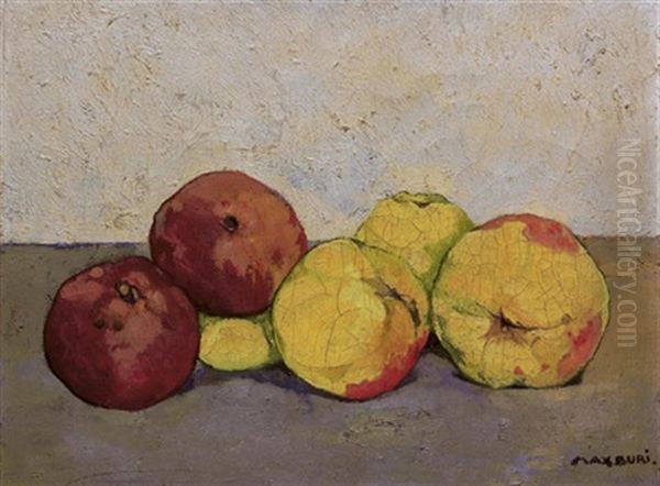 Apfel Oil Painting by Max-Alfred Buri