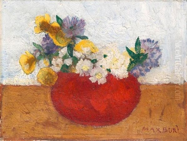 Stillleben Mit Blumen Oil Painting by Max-Alfred Buri