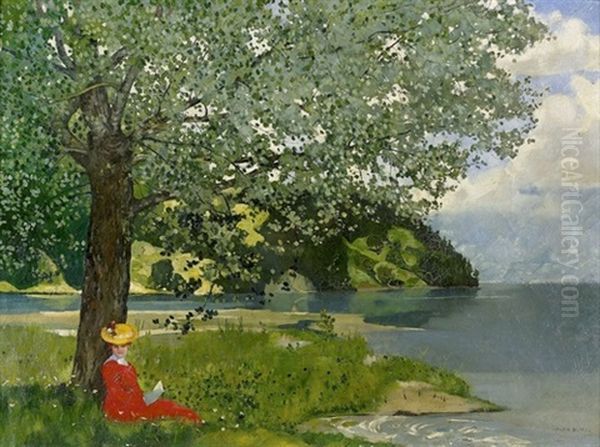 Am Brienzersee Oil Painting by Max-Alfred Buri