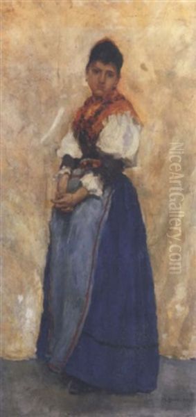 Madchen In Tracht by Max-Alfred Buri