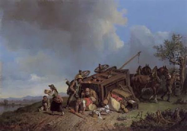 Der Umgesturtzte Stellwagen by Heinrich Buerkel