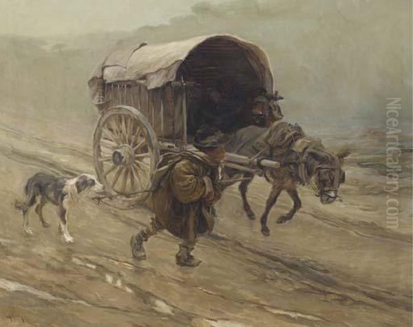 The Travellers Oil Painting by Nicolas (Jimenez Caballero Navarro) Alperiz