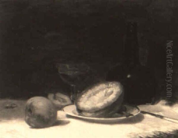 Still Lifes With Fruit Oil Painting by Charles Albert Burlingame