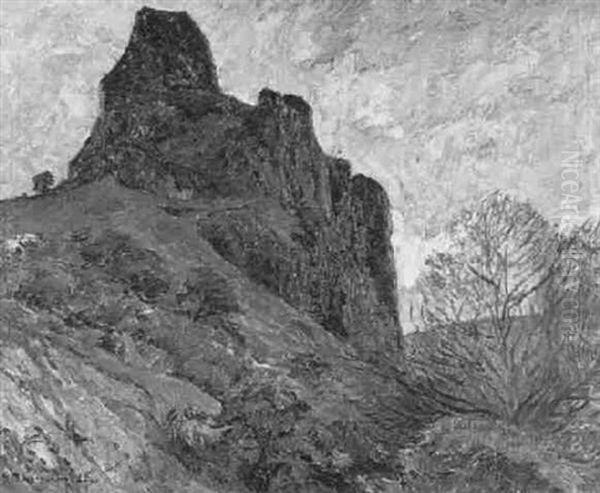 Felsen Am Dornberg Oil Painting by Georg Burmester