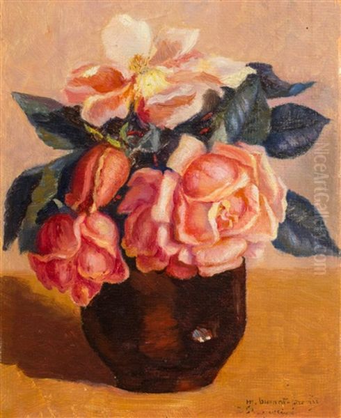 Nature Morte Aux Roses by Marguerite Burnat-Provins