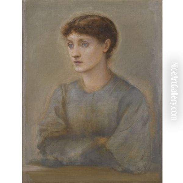 Portrait Of Margaret, The Artist's Daughter Oil Painting by Edward Burne-Jones