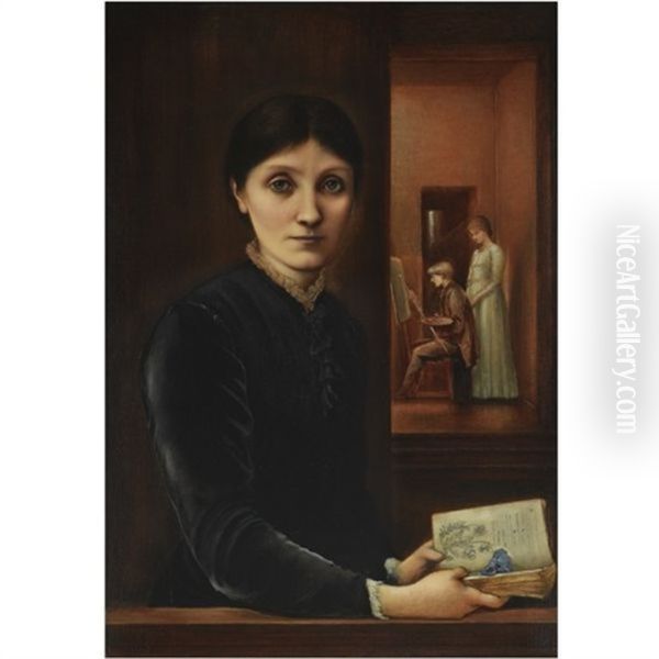 Portrait Of Georgiana Burne-jones Oil Painting by Edward Burne-Jones