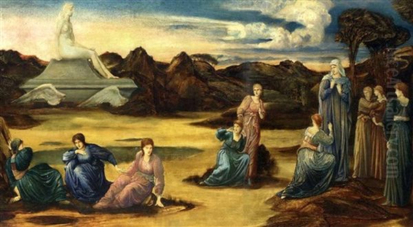 The Passing Of Venus Oil Painting by Edward Burne-Jones