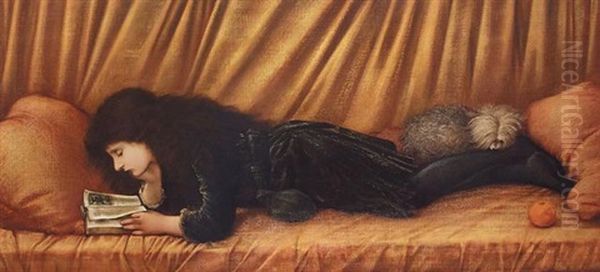 Portrait Of Katie Lewis Oil Painting by Edward Burne-Jones