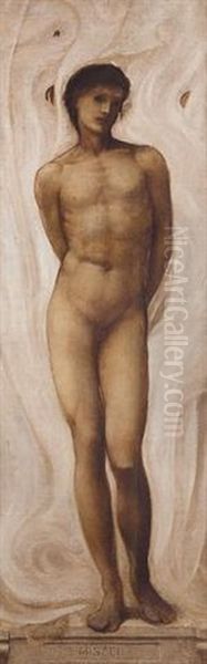 Misael Oil Painting by Edward Burne-Jones