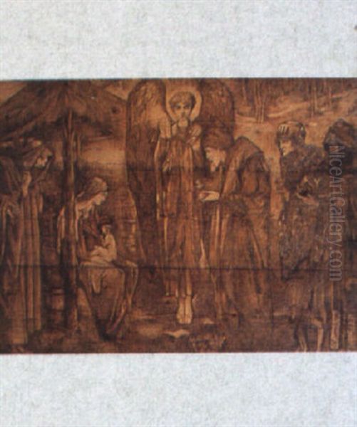 The Star Of Bethlehem Oil Painting by Edward Burne-Jones