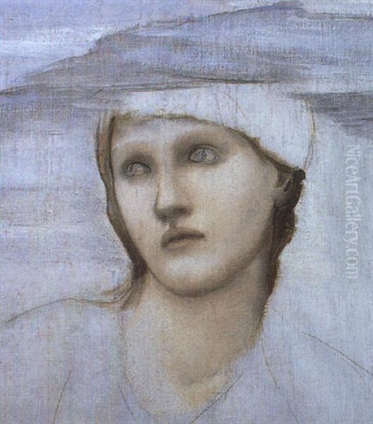 Study For The Golden Stairs Oil Painting by Edward Burne-Jones