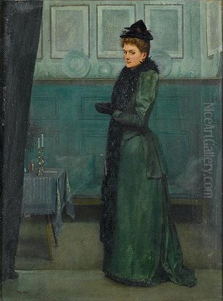 The Visitor Oil Painting by Philip Burne-Jones