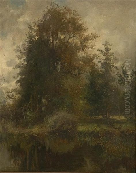 Moorlandschaft Oil Painting by Karl Peter Burnitz