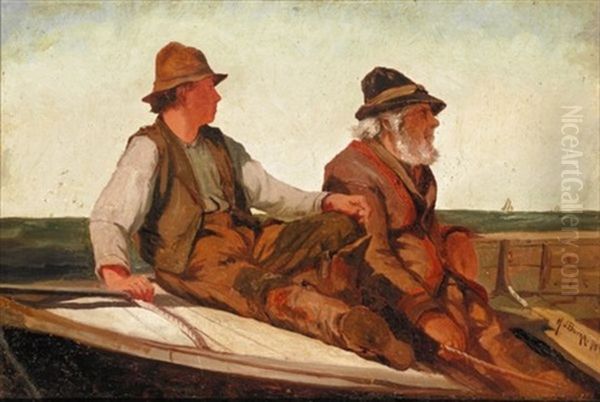 Heading For Home Oil Painting by Milton James Burns