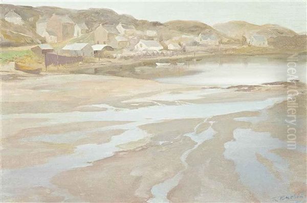 A Loch-side Village Oil Painting by Robert Burns