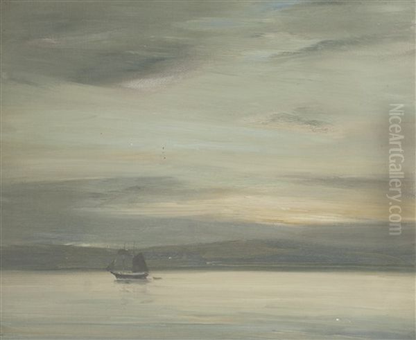 Evening Oil Painting by Robert Burns