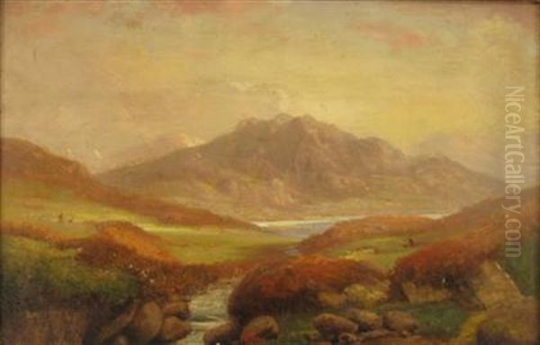 Near Ballachulesh Glendoe Oil Painting by Robert Burns