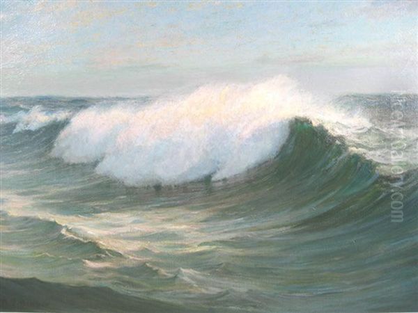 Waves Oil Painting by William Partridge Burpee