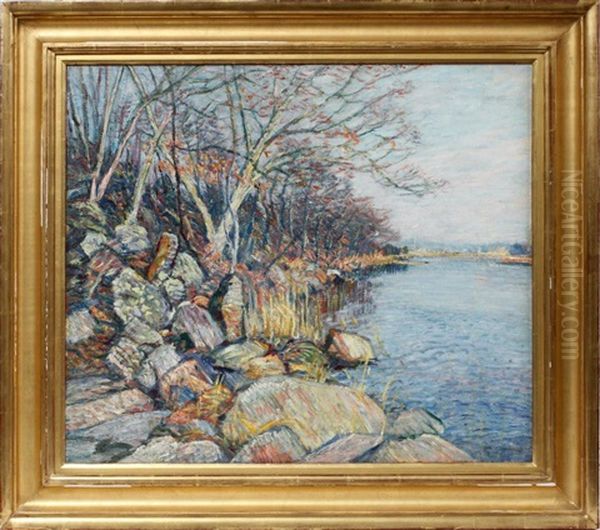 Lieutenant River View Oil Painting by George Brainard Burr