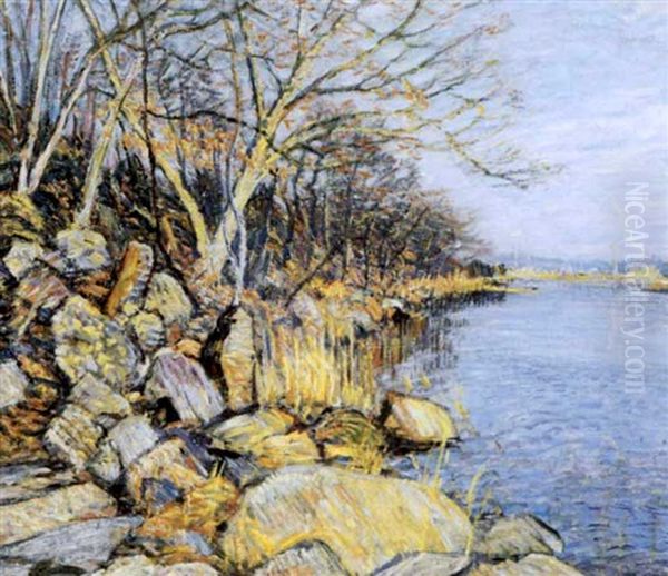 Lieutenant River View, Old Lyme, Connecticut Oil Painting by George Brainard Burr