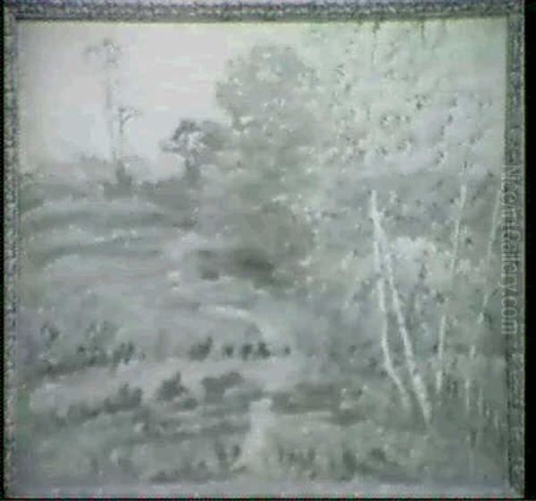 Old Lyme Landscape Oil Painting by George Brainard Burr