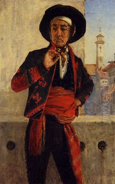 The Picador Oil Painting by John Burr