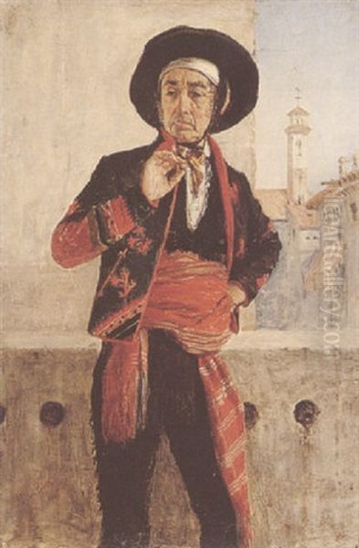 The Picador Oil Painting by John Burr