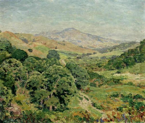 The Marin Hills Oil Painting by Alfred Ray Burrell