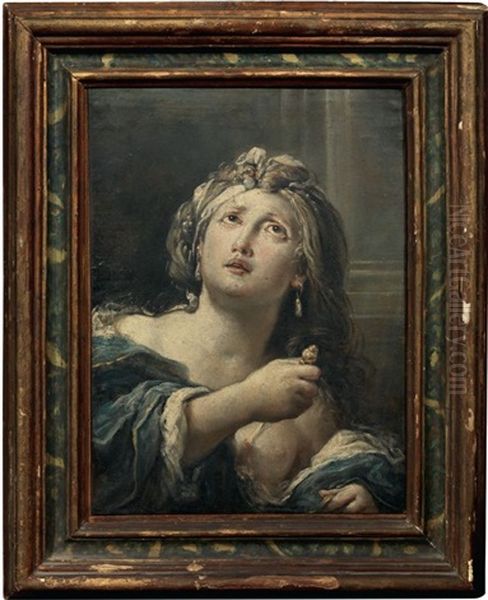 Lucrezia Romana Oil Painting by Giovanni Antonio Burrini