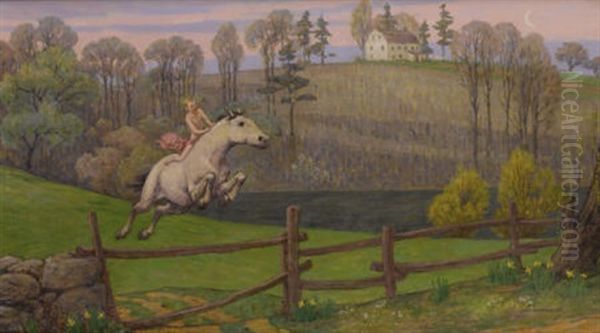 The Horse Tamer Oil Painting by Bryson Burroughs