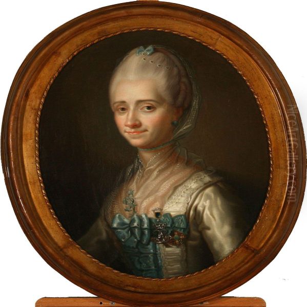 Portrait Of A Noble Woman Oil Painting by Peder Als