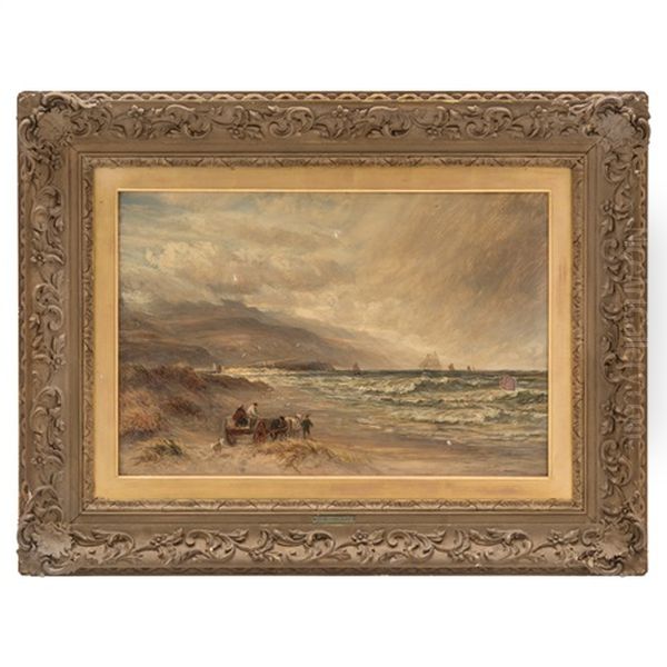 Paisaje A La Orilla Del Mar Oil Painting by Charles Thomas Burt