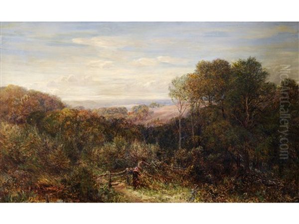 Autumn Breezes Oil Painting by Charles Thomas Burt