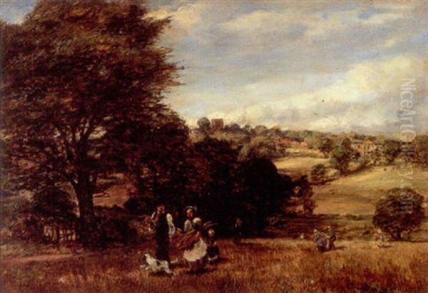 The Gleaners Oil Painting by Charles Thomas Burt