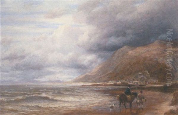 Barmouth Oil Painting by Charles Thomas Burt