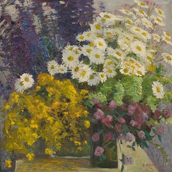 Stillleben Mit Feldblumen Oil Painting by Ettore Burzi