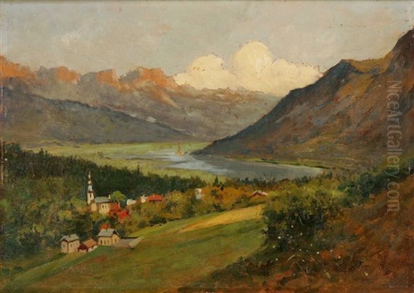 Piemonteser Landschaft Oil Painting by Giuseppe Buscaglione