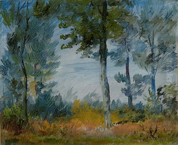 Waldrand (waldlichtung) Oil Painting by Wilhelm Busch