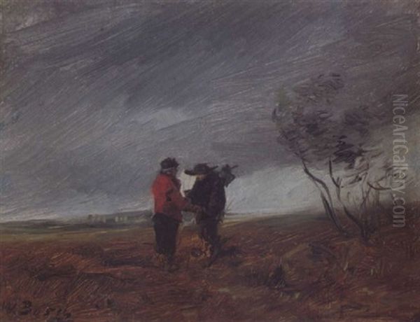 Kuhhandel Oil Painting by Wilhelm Busch