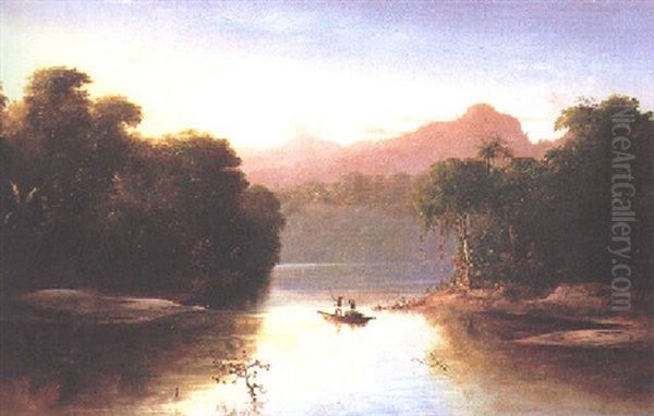 The Changres River Oil Painting by Norton Bush